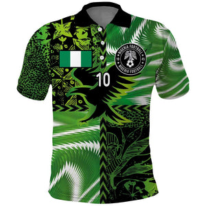 Nigeria Football Custom Polo Shirt Super Eagles-Africa Spirit - African Pride