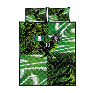 Nigeria Football Custom Quilt Bed Set Super Eagles-Africa Spirit - African Pride