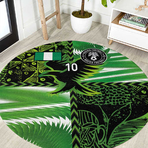 Nigeria Football Custom Round Carpet Super Eagles-Africa Spirit - African Pride