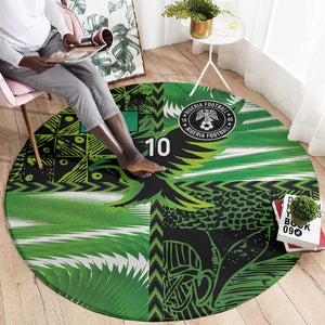 Nigeria Football Custom Round Carpet Super Eagles-Africa Spirit - African Pride