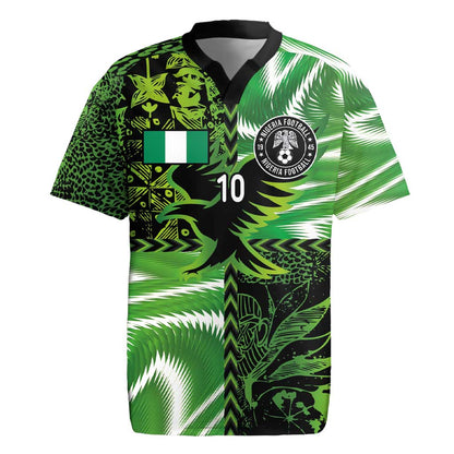 Nigeria Football Custom Rugby Jersey Super Eagles-Africa Spirit - African Pride