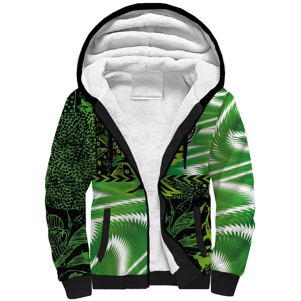 Nigeria Football Custom Sherpa Hoodie Super Eagles-Africa Spirit - African Pride