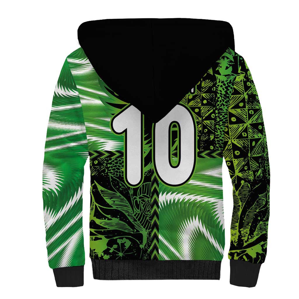 Nigeria Football Custom Sherpa Hoodie Super Eagles-Africa Spirit - African Pride