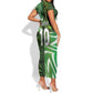 Nigeria Football Custom Short Sleeve Bodycon Dress Super Eagles-Africa Spirit - African Pride