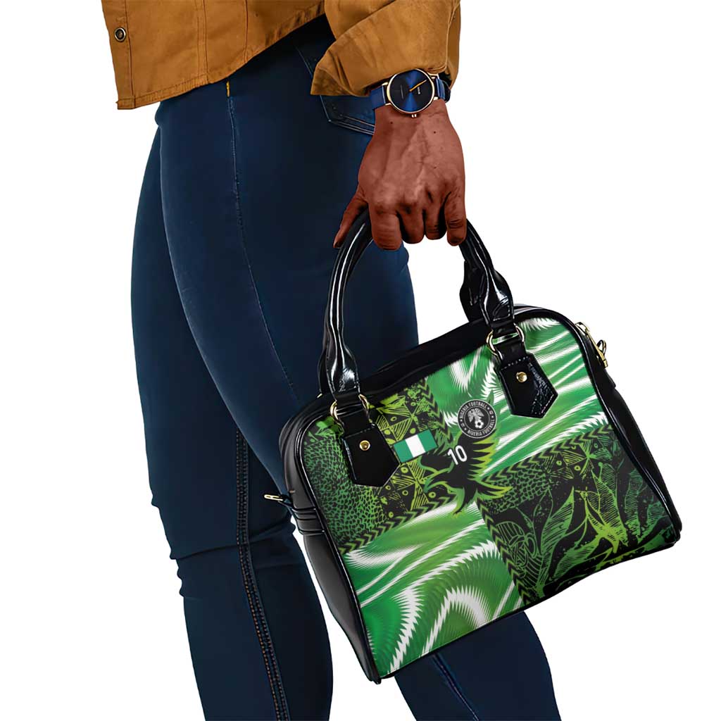 Nigeria Football Custom Shoulder Handbag Super Eagles-Africa Spirit - African Pride
