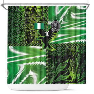 Nigeria Football Custom Shower Curtain Super Eagles-Africa Spirit - African Pride
