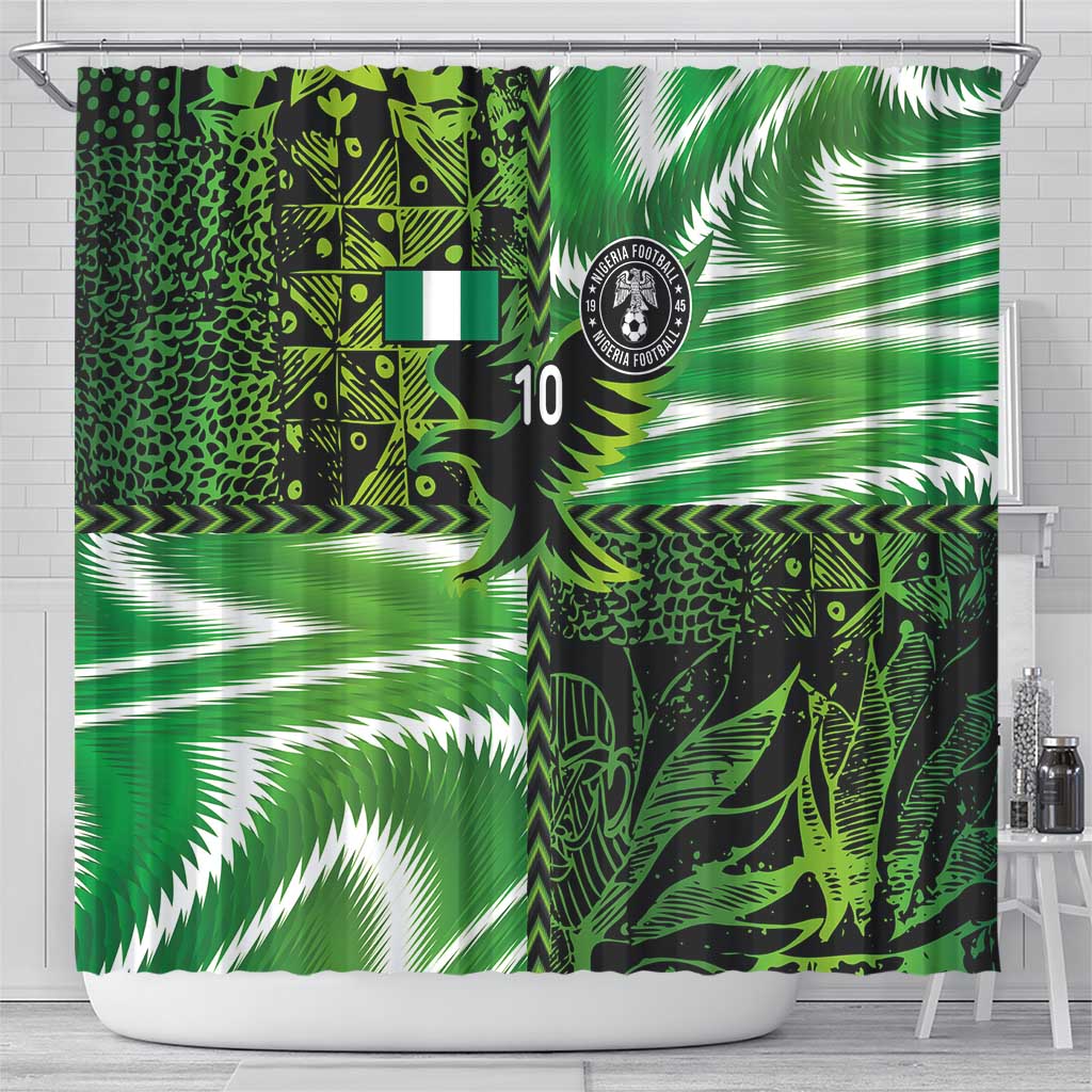 Nigeria Football Custom Shower Curtain Super Eagles-Africa Spirit - African Pride