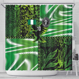 Nigeria Football Custom Shower Curtain Super Eagles-Africa Spirit - African Pride