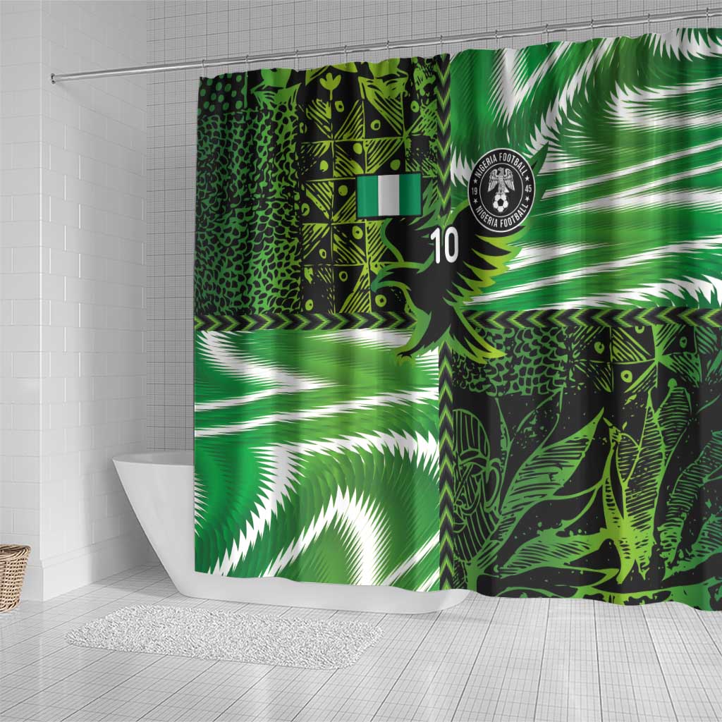 Nigeria Football Custom Shower Curtain Super Eagles-Africa Spirit - African Pride