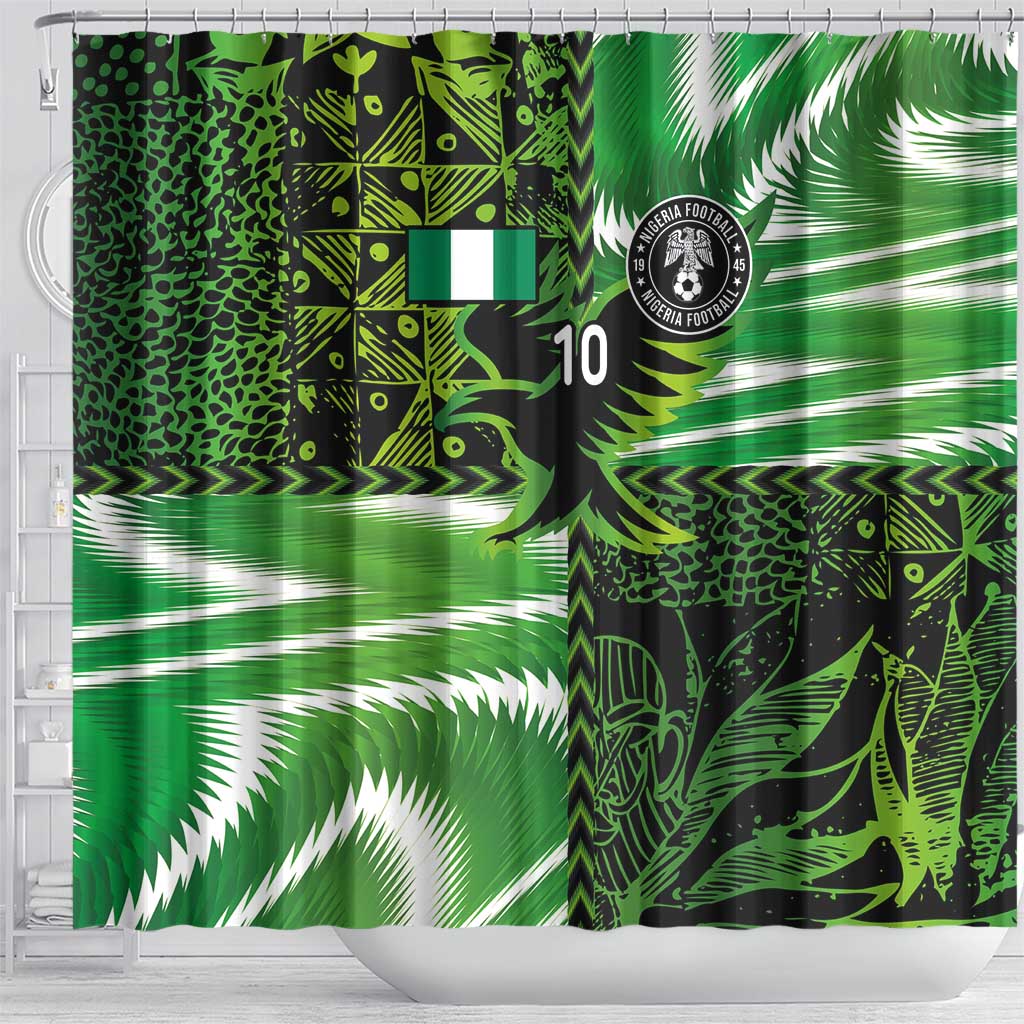 Nigeria Football Custom Shower Curtain Super Eagles-Africa Spirit - African Pride