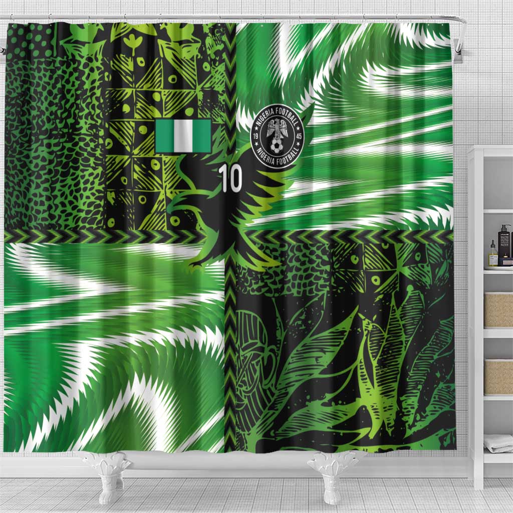 Nigeria Football Custom Shower Curtain Super Eagles-Africa Spirit - African Pride