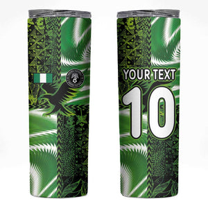 Nigeria Football Custom Skinny Tumbler Super Eagles-Africa Spirit - African Pride