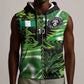 Nigeria Football Custom Sleeveless Zip Hoodie Super Eagles-Africa Spirit - African Pride