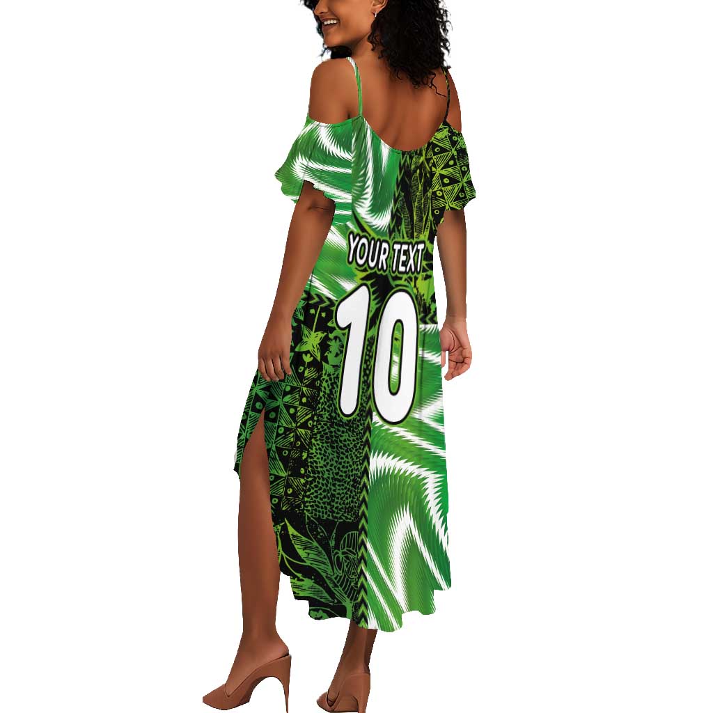 Nigeria Football Custom Summer Maxi Dress Super Eagles-Africa Spirit - African Pride
