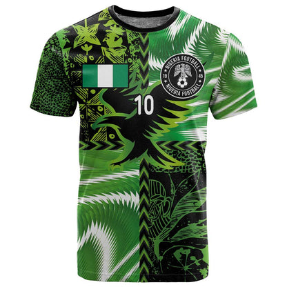 Nigeria Football Custom T shirt Super Eagles-Africa Spirit - African Pride