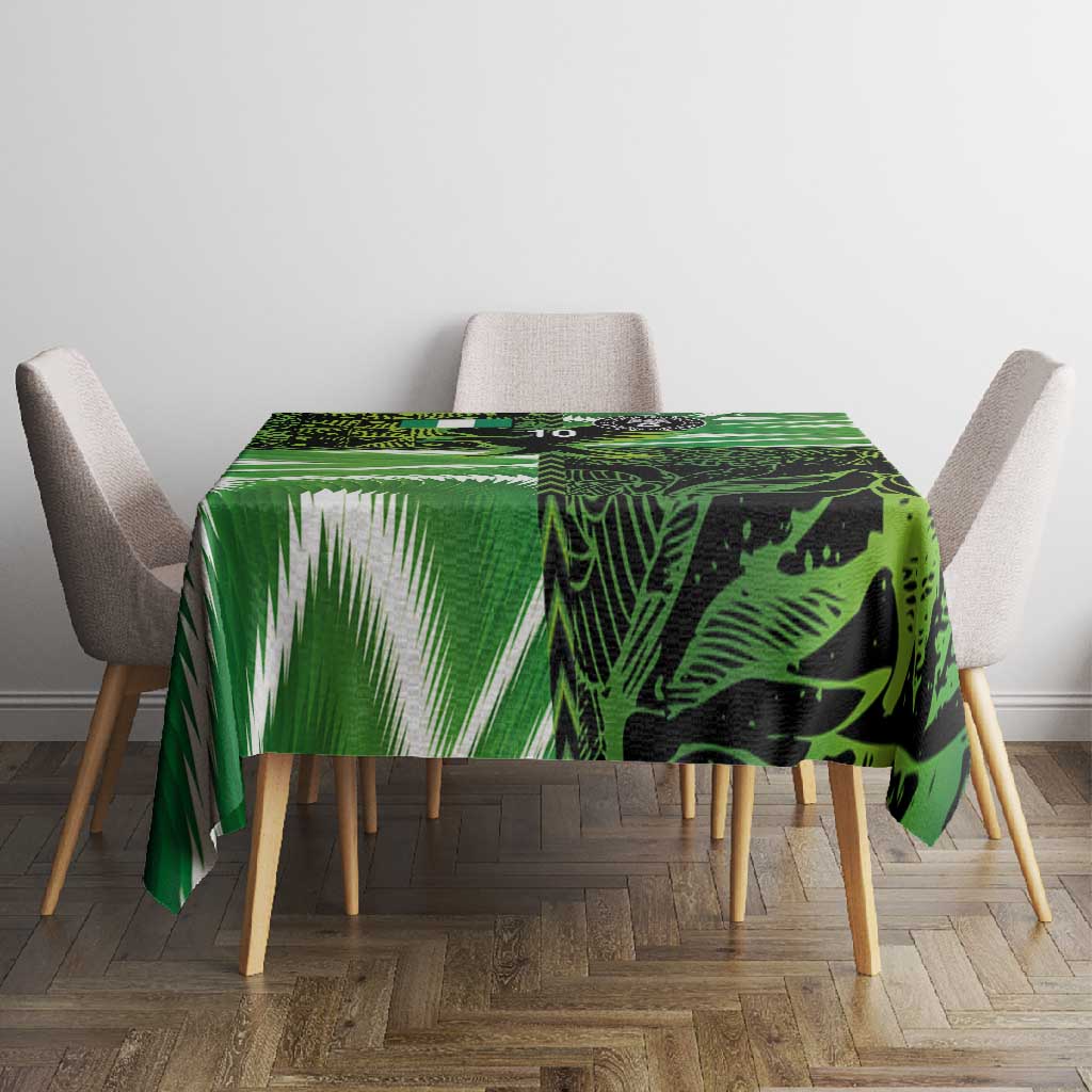 Nigeria Football Custom Tablecloth Super Eagles-Africa Spirit - African Pride