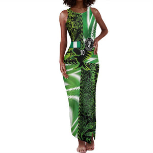 Nigeria Football Custom Tank Maxi Dress Super Eagles-Africa Spirit - African Pride