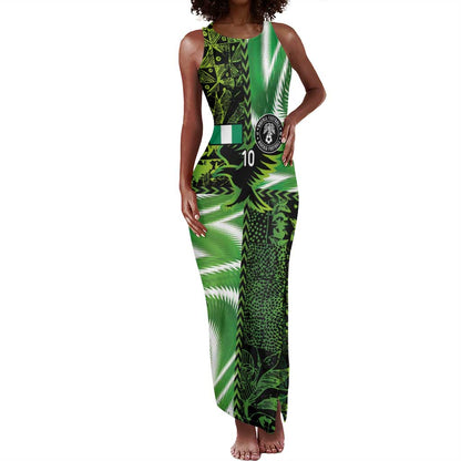 Nigeria Football Custom Tank Maxi Dress Super Eagles-Africa Spirit - African Pride