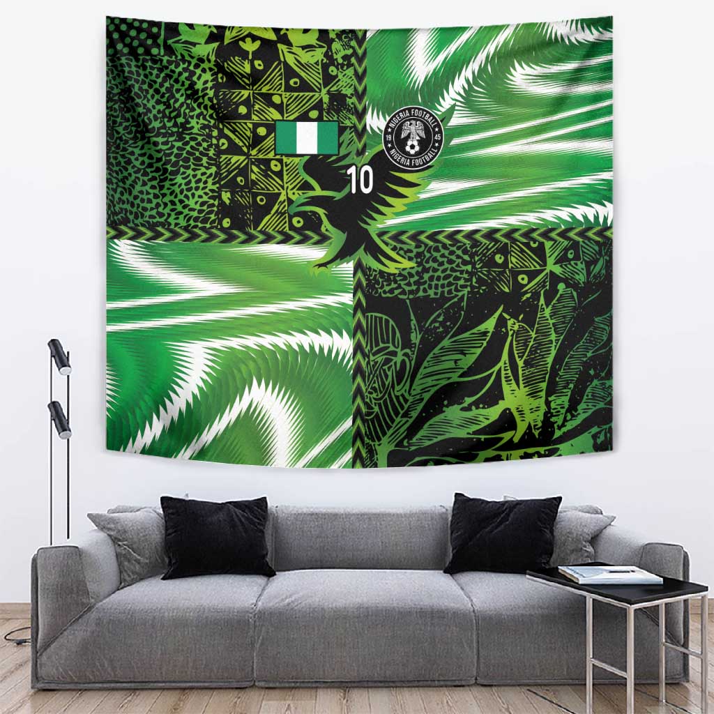 Nigeria Football Custom Tapestry Super Eagles-Africa Spirit - African Pride