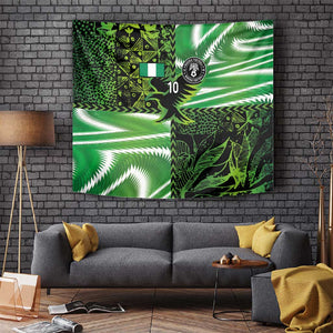 Nigeria Football Custom Tapestry Super Eagles-Africa Spirit - African Pride