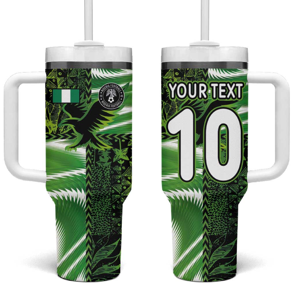 Nigeria Football Custom Tumbler With Handle Super Eagles-Africa Spirit - African Pride
