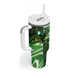 Nigeria Football Custom Tumbler With Handle Super Eagles-Africa Spirit - African Pride