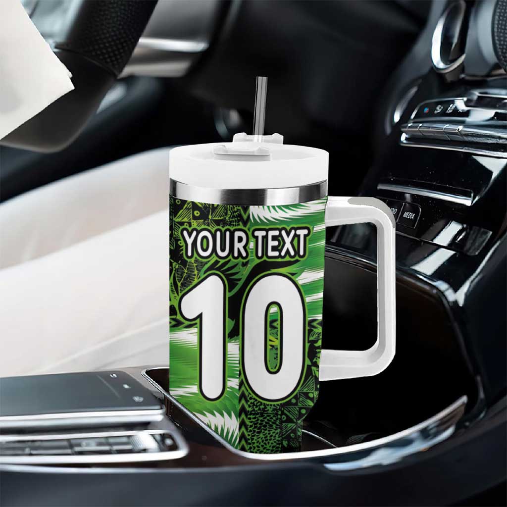 Nigeria Football Custom Tumbler With Handle Super Eagles-Africa Spirit - African Pride