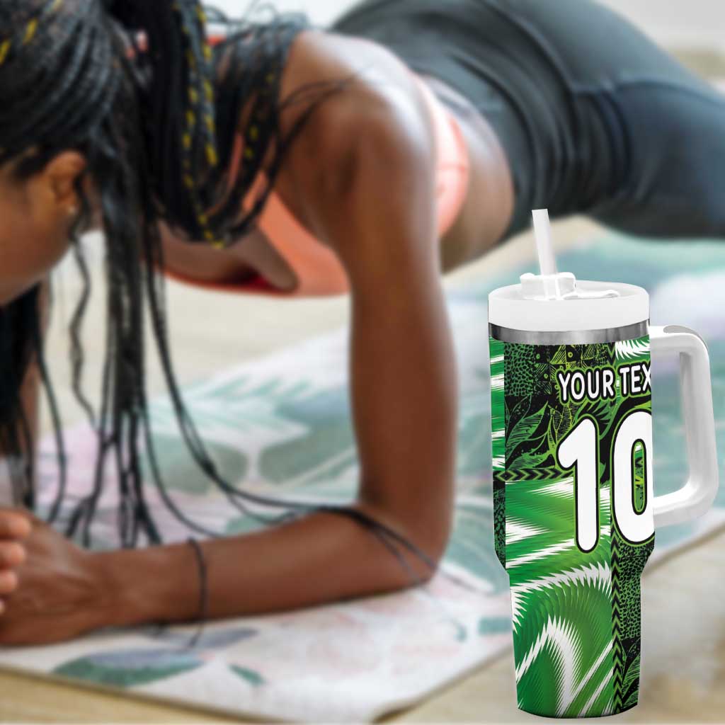 Nigeria Football Custom Tumbler With Handle Super Eagles-Africa Spirit - African Pride