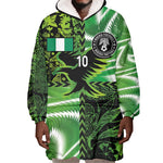 Nigeria Football Custom Wearable Blanket Hoodie Super Eagles-Africa Spirit - African Pride