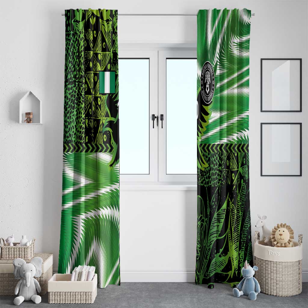 Nigeria Football Custom Window Curtain Super Eagles-Africa Spirit - African Pride