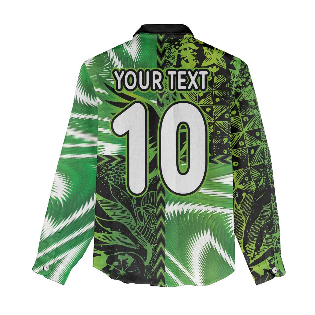 Nigeria Football Custom Women Casual Shirt Super Eagles-Africa Spirit - African Pride