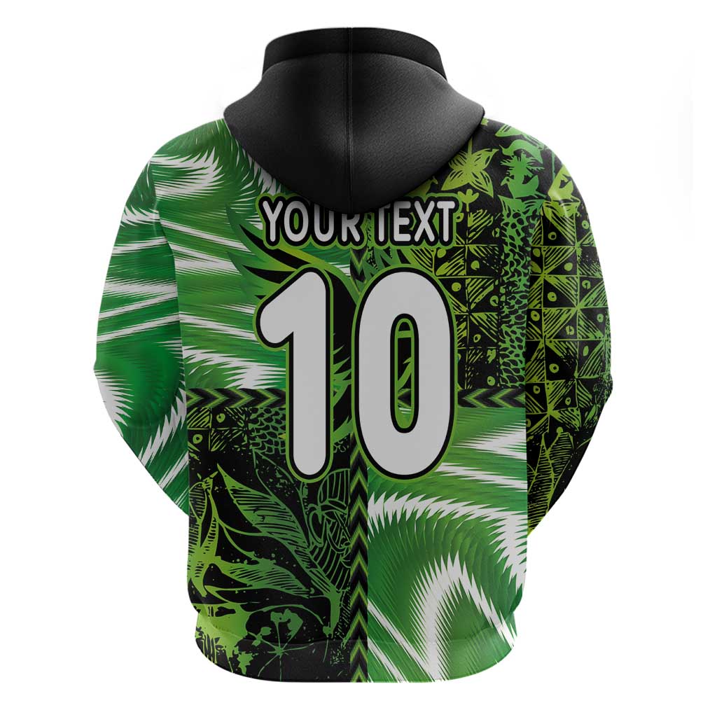 Nigeria Football Custom Zip Hoodie Super Eagles-Africa Spirit - African Pride