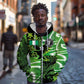 Nigeria Football Custom Zip Hoodie Super Eagles-Africa Spirit - African Pride