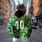 Nigeria Football Custom Zip Hoodie Super Eagles-Africa Spirit - African Pride