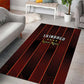 Afro-Trinbago Cricket Knight Riders Area Rug Palm Leaves Stripes Style - African Pride