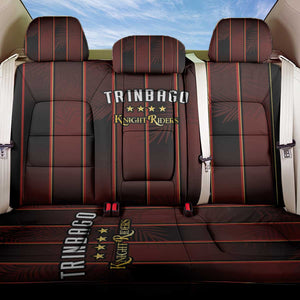 Afro-Trinbago Cricket Knight Riders Back Car Seat Cover Palm Leaves Stripes Style - African Pride