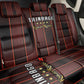 Afro-Trinbago Cricket Knight Riders Back Car Seat Cover Palm Leaves Stripes Style - African Pride