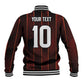 Custom Afro-Trinbago Cricket Knight Riders Baseball Jacket Palm Leaves Stripes Style - African Pride
