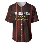 Custom Afro-Trinbago Cricket Knight Riders Baseball Jersey Palm Leaves Stripes Style - African Pride