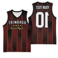Custom Afro-Trinbago Cricket Knight Riders Basketball Jersey Palm Leaves Stripes Style - African Pride