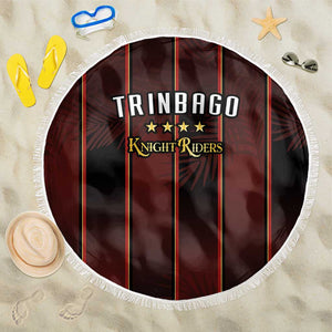 Afro-Trinbago Cricket Knight Riders Beach Blanket Palm Leaves Stripes Style - African Pride