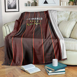 Afro-Trinbago Cricket Knight Riders Blanket Palm Leaves Stripes Style - African Pride
