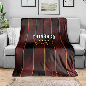 Afro-Trinbago Cricket Knight Riders Blanket Palm Leaves Stripes Style - African Pride