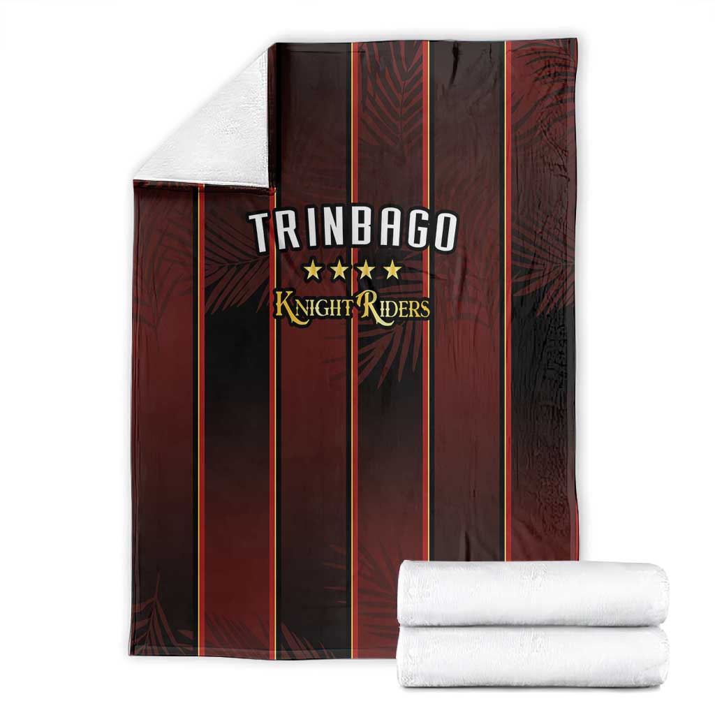 Afro-Trinbago Cricket Knight Riders Blanket Palm Leaves Stripes Style - African Pride