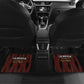 Afro-Trinbago Cricket Knight Riders Car Mats Palm Leaves Stripes Style - African Pride