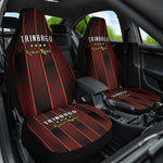 Afro-Trinbago Cricket Knight Riders Car Seat Cover Palm Leaves Stripes Style - African Pride