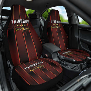 Afro-Trinbago Cricket Knight Riders Car Seat Cover Palm Leaves Stripes Style - African Pride