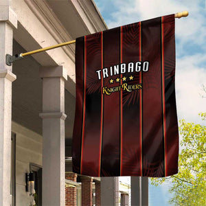 Afro-Trinbago Cricket Knight Riders Garden Flag Palm Leaves Stripes Style - African Pride