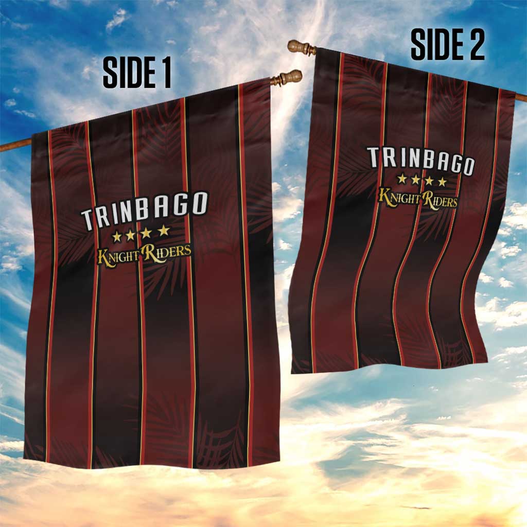 Afro-Trinbago Cricket Knight Riders Garden Flag Palm Leaves Stripes Style - African Pride