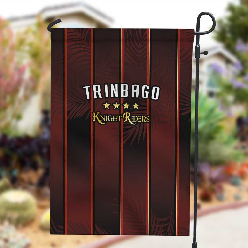 Afro-Trinbago Cricket Knight Riders Garden Flag Palm Leaves Stripes Style - African Pride